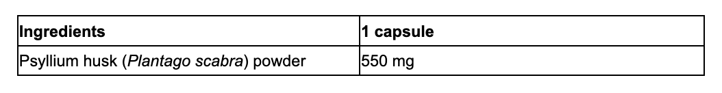 Ingredients & Nutritional Information